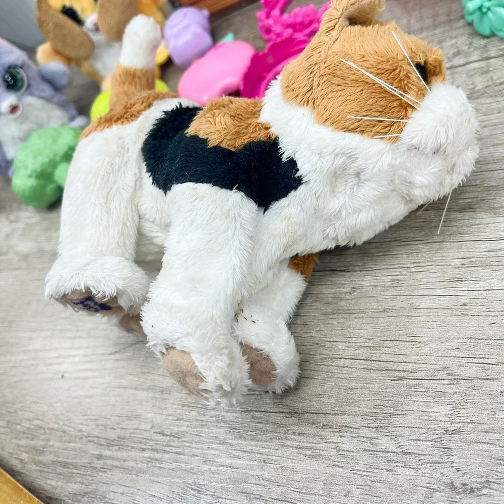 FurReal Friends Calico Cat Plush Unicorn Interactive Toy Lot with Accessories